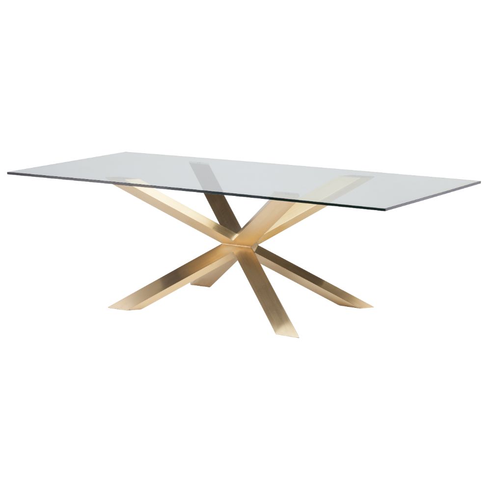 Nuevo HGSX149 COUTURE DINING TABLE in GLASS